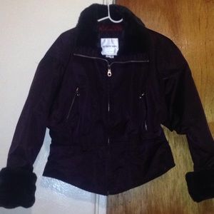 Burgundy Andrew Marc winter jacket